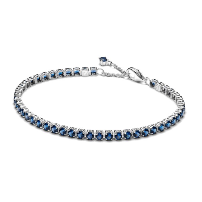 Sparkling Blue Tennis Bracelet