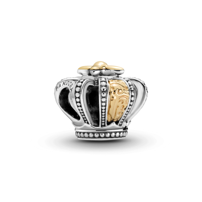 Two-tone Regal Crown Charm