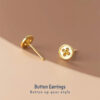 Button Earrings - Image 3