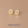 Button Earrings - Image 4