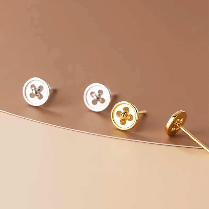 Button Earrings