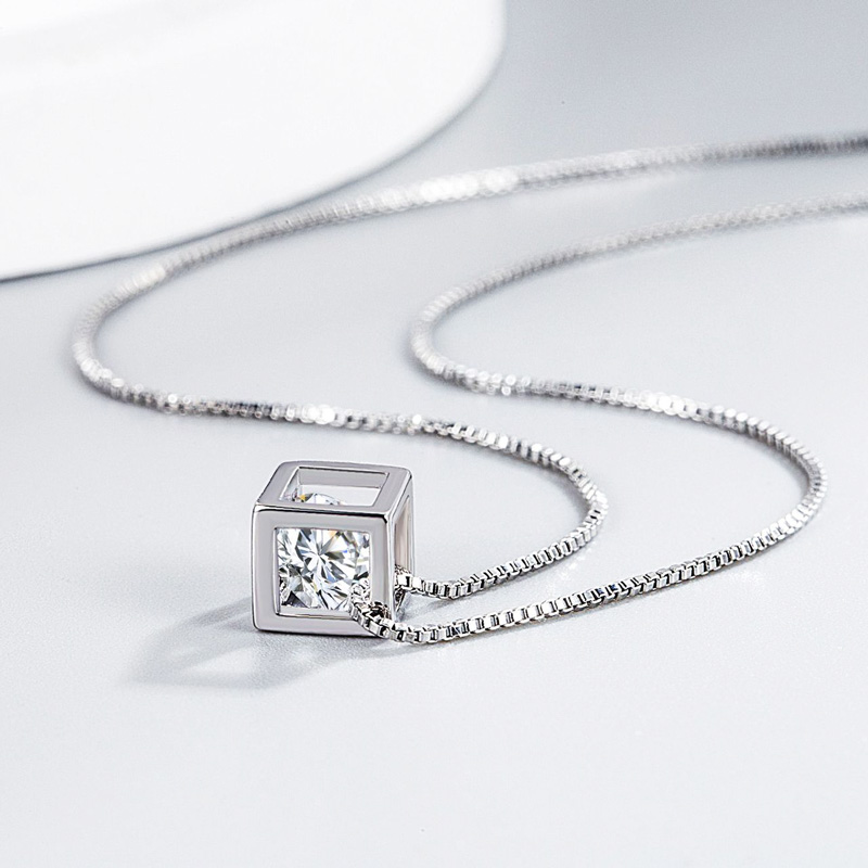 Crystal Cube Necklace